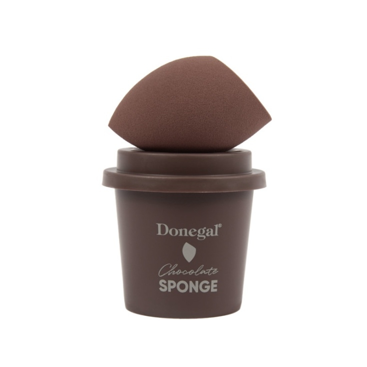 Chocolate Sponge - gąbeczka do makijażu w zestawie z etui