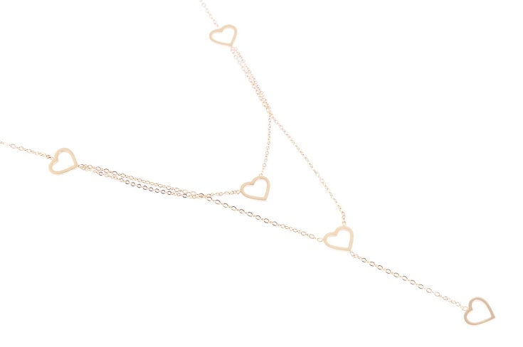 Naszyjnik z serduszkami