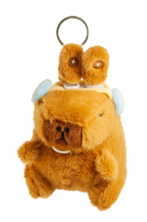 Brelok kapibara z ruszającymi się uszami