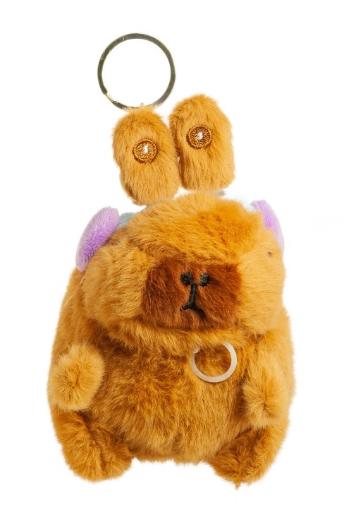 Brelok kapibara z ruszającymi się uszami