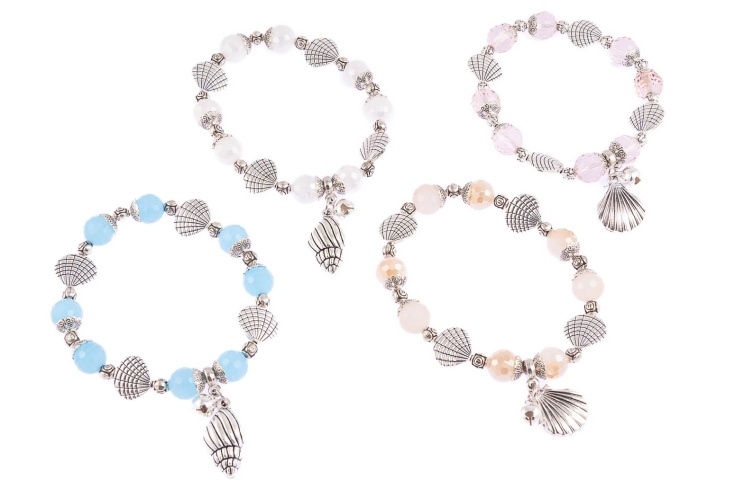 Bransoletki z muszelkami